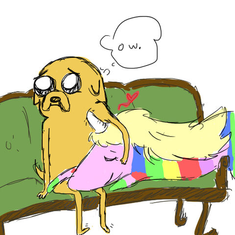 File:Jake and lady rainicorn by nutmegdown-d465pxp.jpg