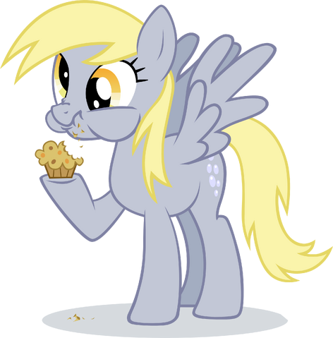 File:Derpy hooves eating muffin by ininko-d53o4zo.png