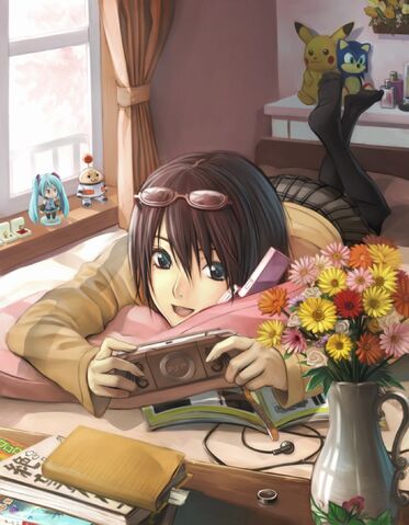 File:Anime girl playing psp.jpg