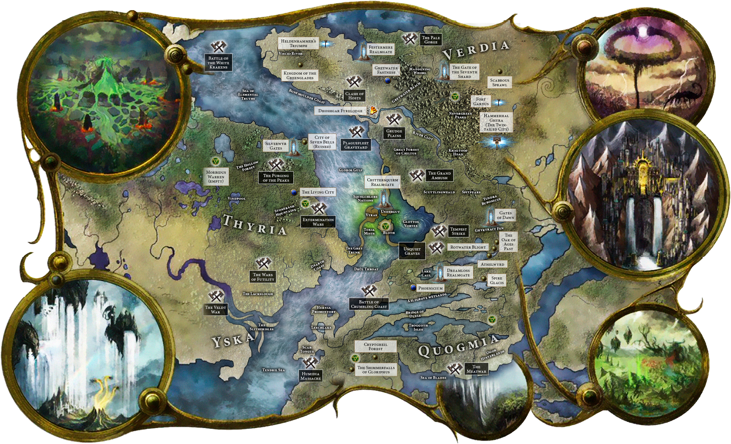 Warhammer Fantasy Battles age of Sigmar карта