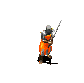 Fighting foot knight