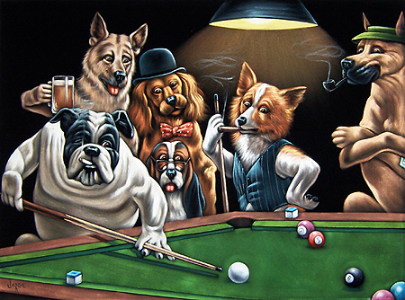 Poker pool playing cards