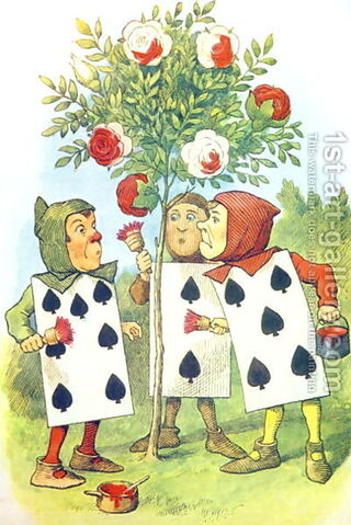 File:The-Playing-Cards-Painting-The-Rose-Bush,-Illustration-From-Alice-In-Wonderland-By-Lewis-Carroll-1832-9.jpg
