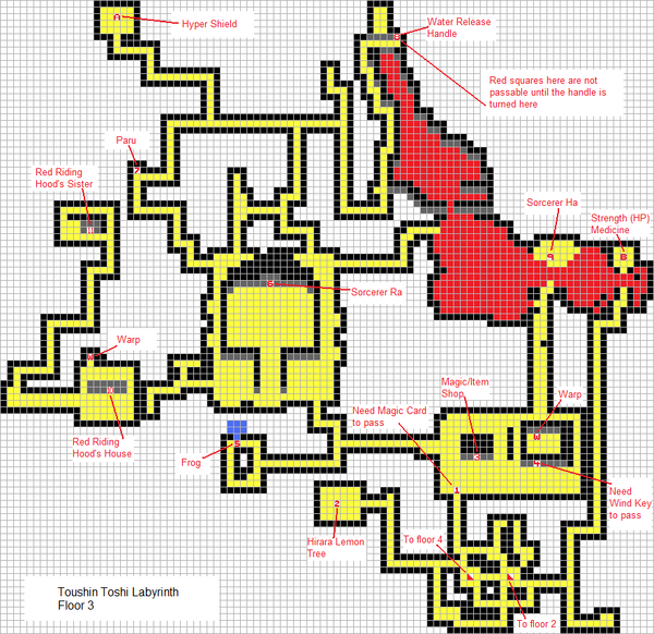 Toushin Toshi - Map Floor 3
