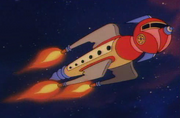 Fleeblebroxian starship