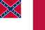 Flag of the Confederate States (14 Star Blood Stained Banner)