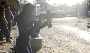 Woman shooting