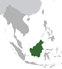 Brunei province map