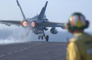 US Navy FA-18 during Operation Unified Protector (SIADD)
