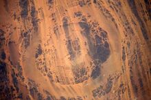 Aorounga crater meteor impact sahara desert