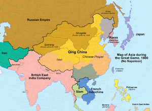 Map of Asia, 1900 (No Napoleon)