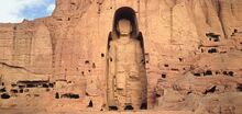 Standing buddha bamiyan