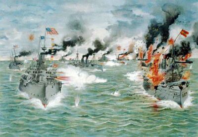 Naval battle Spain