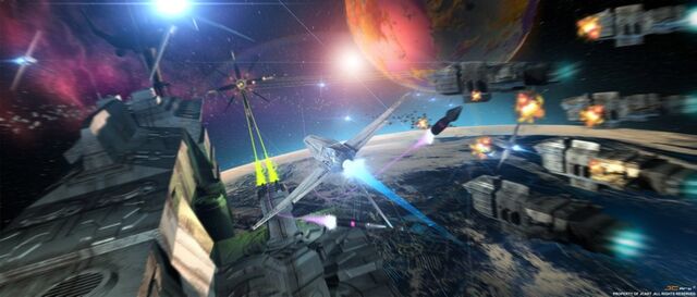 File:Space battle scene by genesisa.jpg