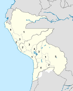 Mapa Administrativo de Confederación Perú-Boliviana