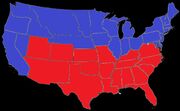 US Map Confederate