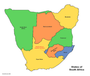 Map of South Africa (Russian America)
