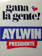 Afiche Candidatura de Aylwin