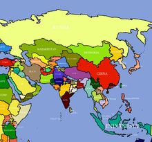 Map of Asia (Ranjit Singh Lives)