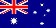 Flag of Australia with 8-pointed stars