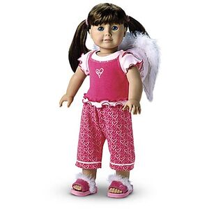 HeartPrintPJsBackpackWings