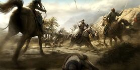 Knights in combat