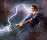 Azugon in battle