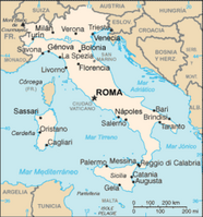 Mapa de Italia