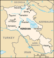 Mapa de Armenia