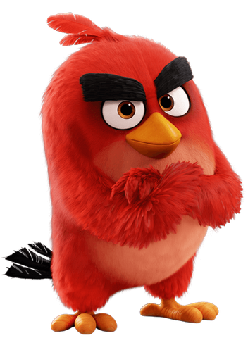 File:Red bird the angry birds movie png transparent image.png