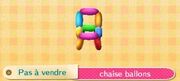 Chaise ballons