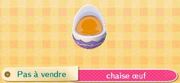 Chaise oeuf