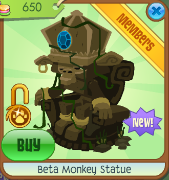 Beta Monkey Statue | Animal Jam Wiki | FANDOM powered by Wikia