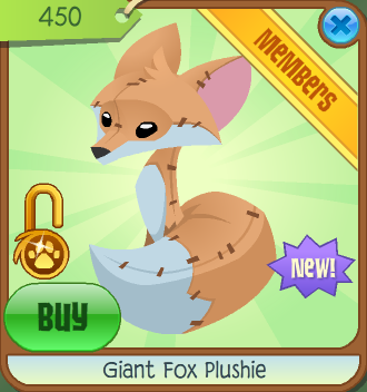 Giant Fox Plushie | Animal Jam Wiki | Fandom powered by Wikia