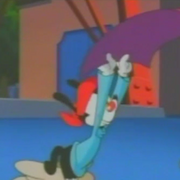 Wakko saca de su bolsa una alfombra