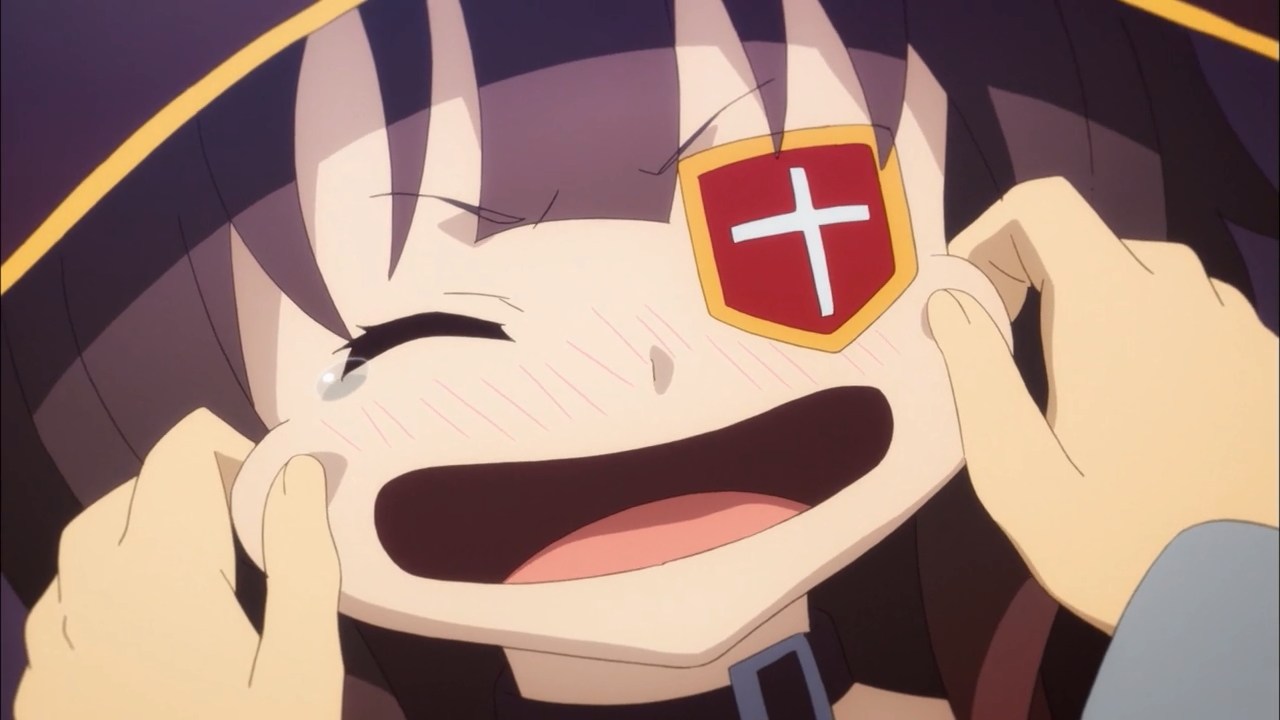 konosuba megumin kiss