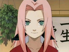 Sakura with long hair