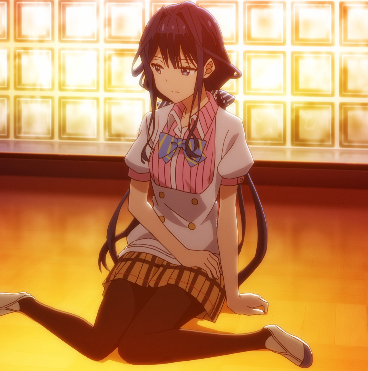 Image - Aki Adagaki sitting stitched cap (Masamune Revenge Ep 4).png