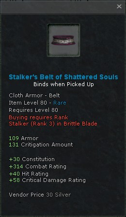 Stalkers belt of shattered souls