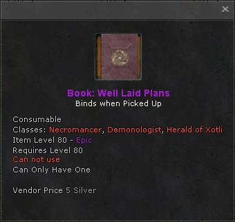 Book well laid plans