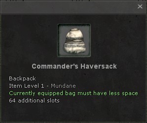 Commanders haversack