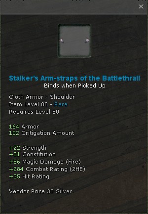 Stalkers arm straps of the battlethrall