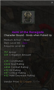 Helm of the renegade