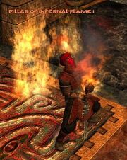Pillar of infernal flame