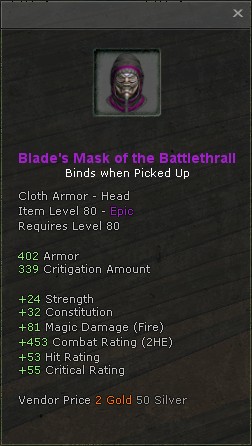 Blades mask of the battlethrall