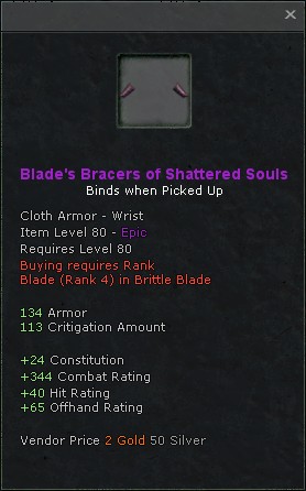 Blades bracers of shattered souls