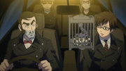Kaoru y los demás en busca de Neuhaus