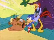 Sonic caught