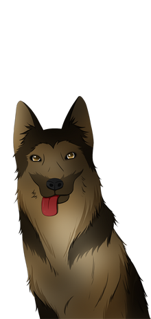 German Shepherd Doggy Grin