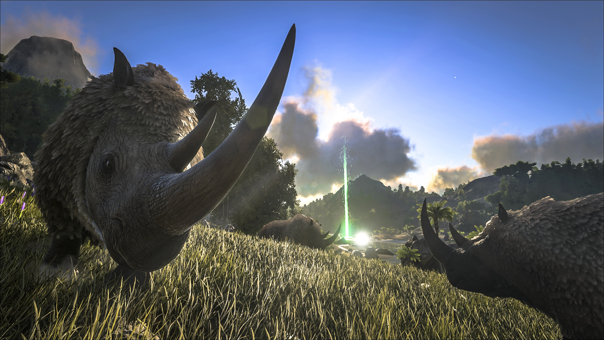 Игра арк динозавры. Woolly Rhino АРК. Ark: Survival Evolved. АРК сурвивал эволвед мобайл.